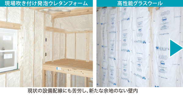 従来の断熱工法例 Q値2.7
